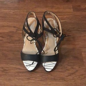 Lace up ShoeDazzle  Sandals
